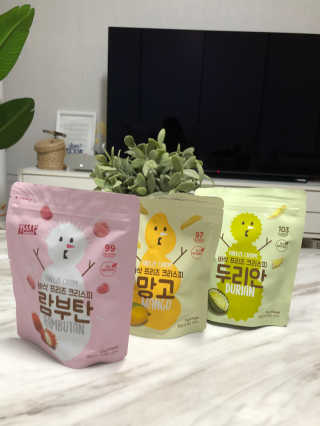 BASSAK 바삭 프리즈 크리스피 3종 — 5점을 준 리뷰어가 2020년 9월 올린 사용 사진