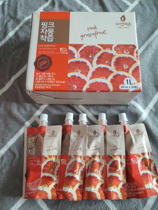 자연에온 핑크 자몽 착즙 100mL 10개입 2BOX — 5점을 준 리뷰어가 2020년 11월 올린 사용 사진