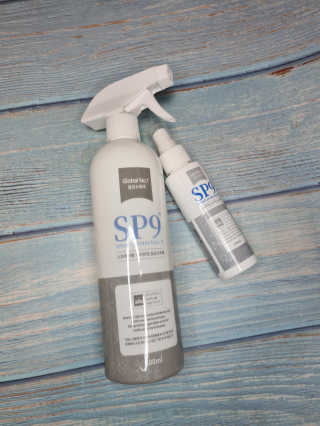 SP9 스프레이형 프리미엄 살균소독제 500ml+100ml — 5점을 준 리뷰어가 2020년 12월 올린 사용 사진