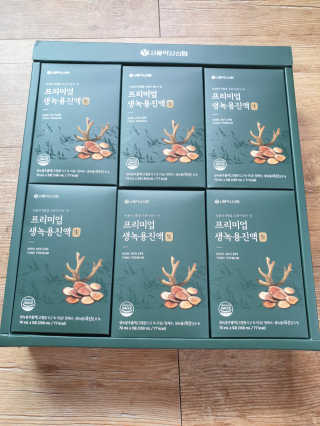 서울약사신협 약사신협_생녹용 진액_70ml x 30포 — 5점을 준 리뷰어가 2020년 10월 올린 사용 사진