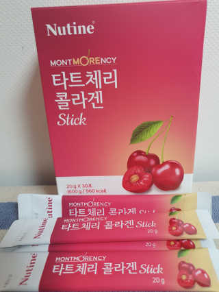 뉴틴 타트체리 콜라겐 스틱 20g X 30포 — 5점을 준 리뷰어가 2020년 8월 올린 사용 사진