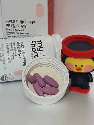JW중외제약 마이코드 멀티비타민미네랄 포 우먼 — 5점을 준 리뷰어가 2020년 9월 올린 사용 사진