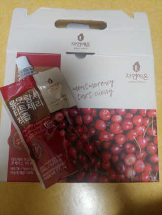 자연에온 몽모랑시 타트체리 착즙 100mL 10개입 2BOX — 5점을 준 리뷰어가 2020년 11월 올린 사용 사진