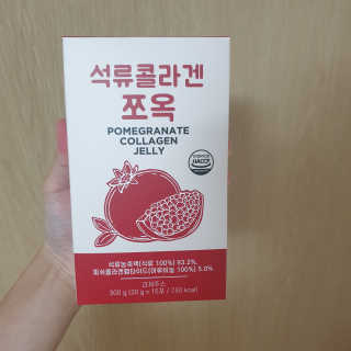 조은약초 석류콜라겐 석류즙 석류쪼옥 젤리 스틱 15포 x 20g — 5점을 준 리뷰어가 2020년 7월 올린 사용 사진