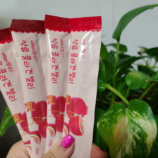 365더건강 에버뷰티 석류콜라겐 젤리 — 5점을 준 리뷰어가 2020년 8월 올린 사용 사진