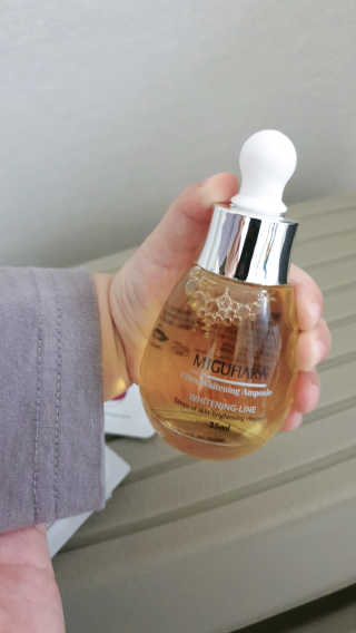 미구하라 울트라 화이트닝 앰플 35ml — 5점을 준 리뷰어가 2020년 5월 올린 사용 사진