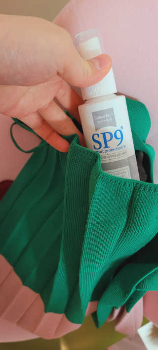 SP9 스프레이형 프리미엄 살균소독제 500ml+100ml — 5점을 준 리뷰어가 2020년 11월 올린 사용 사진