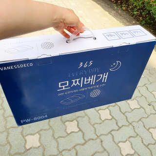 바네스데코 통째로 세탁 꿀잠 숙면 기절 마약모찌베개D — 5점을 준 리뷰어가 2020년 6월 올린 사용 사진