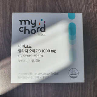 JW중외제약 마이코드 알티지 오메가3 1000 mg — 5점을 준 리뷰어가 2020년 10월 올린 사용 사진