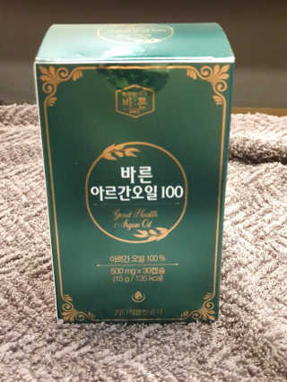 건강한약속 바른 바른 아르간오일100 — 5점을 준 리뷰어가 2020년 11월 올린 사용 사진