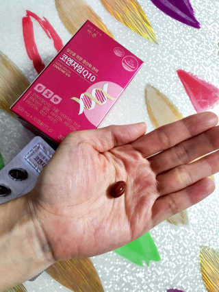 건강한약속 바른 바른 코엔자임Q10 — 5점을 준 리뷰어가 2020년 5월 올린 사용 사진