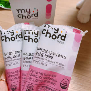 JW중외제약 마이코드 신바이오틱스 유산균 100억 — 5점을 준 리뷰어가 2020년 8월 올린 사용 사진