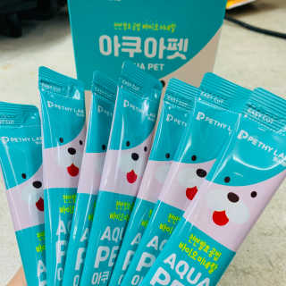 펫시랩 반려견용 액상 프리바이오틱스 아쿠아펫 — 5점을 준 리뷰어가 2020년 12월 올린 사용 사진