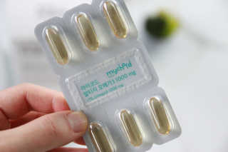 JW중외제약 마이코드 알티지 오메가3 1000 mg — 5점을 준 리뷰어가 2020년 10월 올린 사용 사진