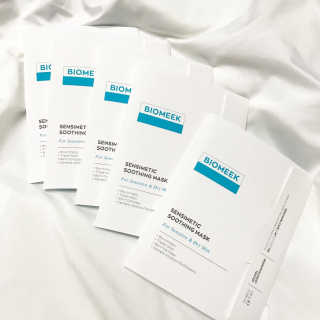 바이오믹 BIOMEEK SENSIMETIC SOOTHING MASK.S — 4점을 준 리뷰어가 2020년 7월 올린 사용 사진