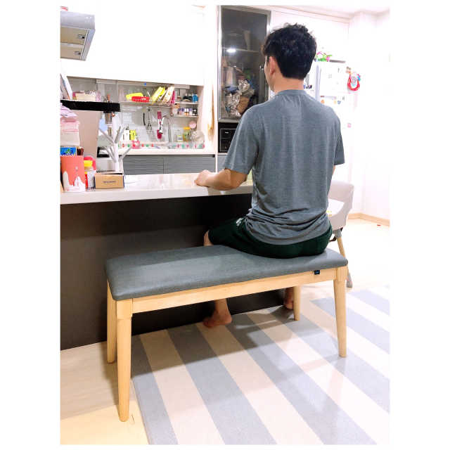 린백 원목 다이닝 식탁 벤치스툴 LB25K 리뷰 사진
