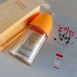 유비맘 PPSU 젖병 노꼭지_200ml_컬러 랜덤 발송 — 5점을 준 리뷰어가 2020년 6월 올린 사용 사진