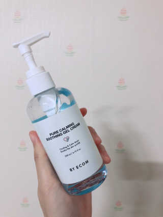 바이애콤 퓨어 카밍 수딩 젤 크림 — 5점을 준 리뷰어가 2020년 6월 올린 사용 사진