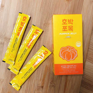 조은약초 국산 늙은 호박즙 호박쪼옥 젤리 20g x 15포 — 3.5점을 준 리뷰어가 2020년 7월 올린 사용 사진