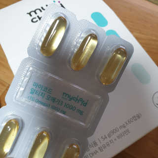 JW중외제약 마이코드 알티지 오메가3 1000 mg — 5점을 준 리뷰어가 2020년 9월 올린 사용 사진