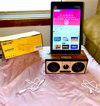 SEVIZ RETRO20W 레트로 블루투스 스피커 — 5점을 준 리뷰어가 2020년 6월 올린 사용 사진