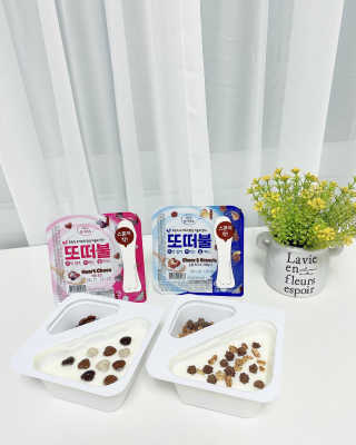 남양유업 또깍 접어 떠먹는 불가리스 2종 — 5점을 준 리뷰어가 2020년 8월 올린 사용 사진