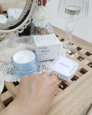 델라본 마린 콜라겐 수분크림 — 5점을 준 리뷰어가 2020년 7월 올린 사용 사진