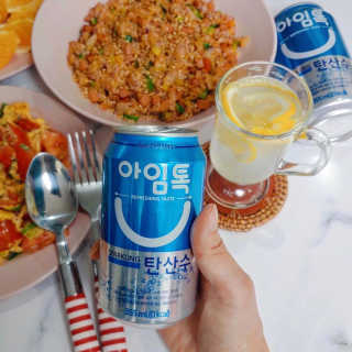 일화 아임톡 탄산수 355ml X 24캔 — 4.5점을 준 리뷰어가 2020년 4월 올린 사용 사진