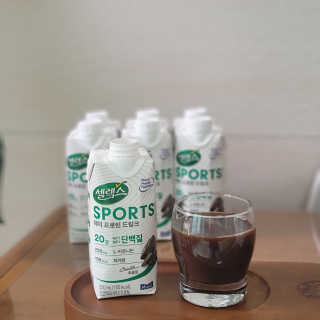 셀렉스스포츠 셀렉스 스포츠 드링크 초콜릿 _ 330ml x 12팩 — 5점을 준 리뷰어가 2020년 10월 올린 사용 사진