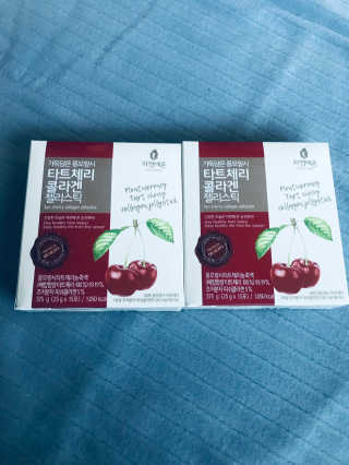 자연에온 가득담은 몽모랑시 타트체리 콜라겐 젤리스틱 — 5점을 준 리뷰어가 2020년 12월 올린 사용 사진