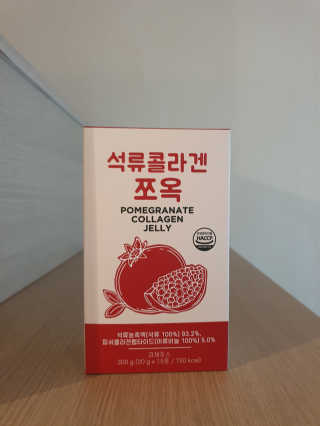 조은약초 석류콜라겐 석류즙 석류쪼옥 젤리 스틱 15포 x 20g — 5점을 준 리뷰어가 2020년 9월 올린 사용 사진