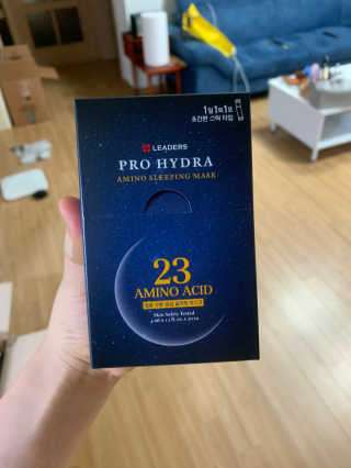 리더스코스메틱 리더스 프로 하이드라 아미노 슬리핑 마스크 — 4점을 준 리뷰어가 2020년 7월 올린 사용 사진