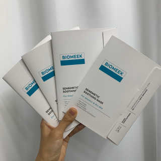 바이오믹 BIOMEEK SENSIMETIC SOOTHING MASK.S — 5점을 준 리뷰어가 2020년 6월 올린 사용 사진
