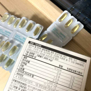 JW중외제약 마이코드 알티지 오메가3 1000 mg — 5점을 준 리뷰어가 2020년 8월 올린 사용 사진