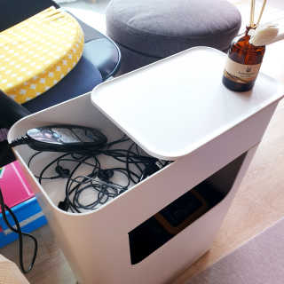 창신리빙 [프랑코 사이드테이블 수납함] 똑똑한 정리 수납 — 5점을 준 리뷰어가 2020년 6월 올린 사용 사진