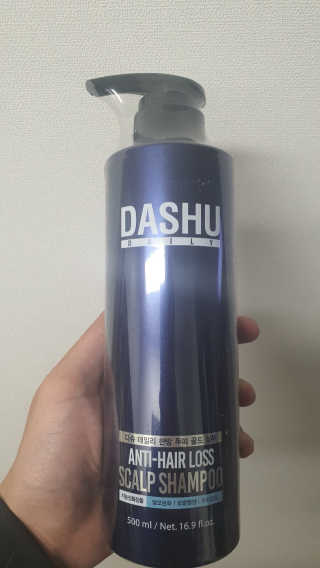 다슈코리아 다슈 데일리 단백질 한방 두피 골드 샴푸 500ml — 5점을 준 리뷰어가 2020년 12월 올린 사용 사진