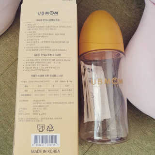 유비맘 PPSU 젖병 노꼭지_260ml_컬러 랜덤 발송 — 5점을 준 리뷰어가 2020년 6월 올린 사용 사진