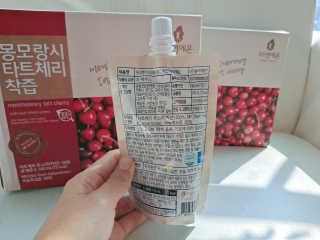 자연에온 몽모랑시 타트체리 착즙 100mL 10개입 2BOX — 5점을 준 리뷰어가 2020년 10월 올린 사용 사진