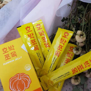 조은약초 국산 늙은 호박즙 호박쪼옥 젤리 20g x 15포 — 5점을 준 리뷰어가 2020년 7월 올린 사용 사진