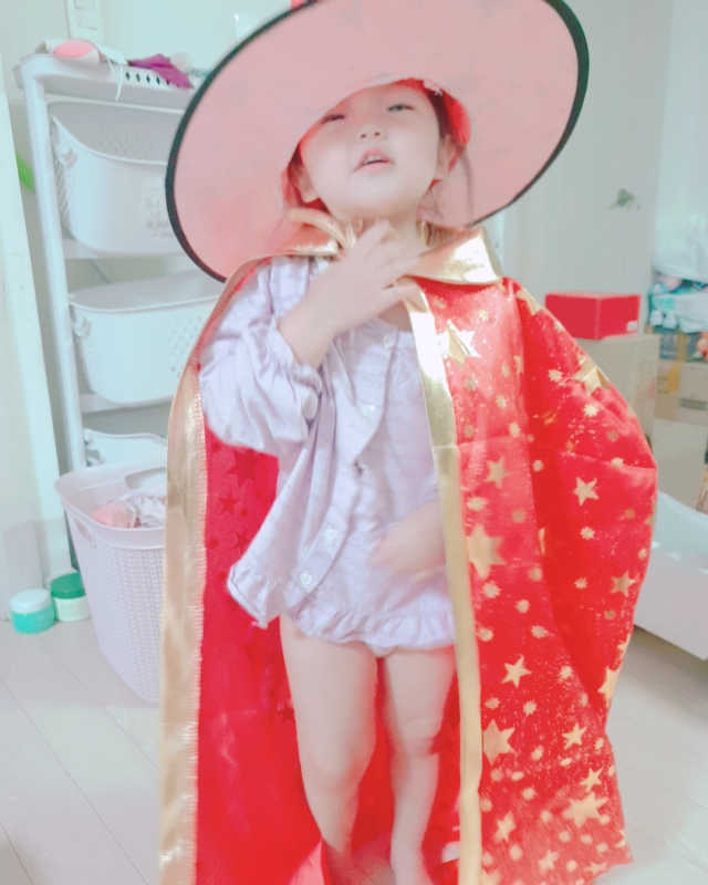 할로윈의상 스타망토레드+모자+가면+케이크토퍼SET 리뷰 사진