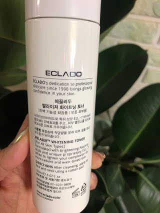 ECLADO 에끌라두 멜라이져 화이트닝 토너 — 5점을 준 리뷰어가 2020년 10월 올린 사용 사진