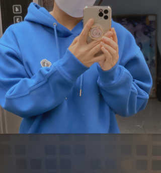 브랜디드라이프스타일코리아 행텐 헤리티지 후드 티셔츠 — 5점을 준 리뷰어가 2020년 11월 올린 사용 사진