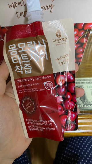 자연에온 몽모랑시 타트체리 착즙 100mL 10개입 2BOX — 5점을 준 리뷰어가 2020년 10월 올린 사용 사진