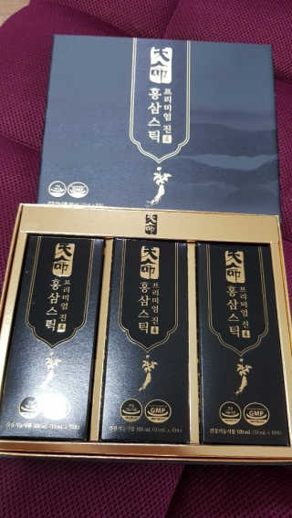 헬스업_천명진프리미엄홍삼스틱_10ml x 30포 — 5점을 준 리뷰어가 2020년 7월 올린 사용 사진