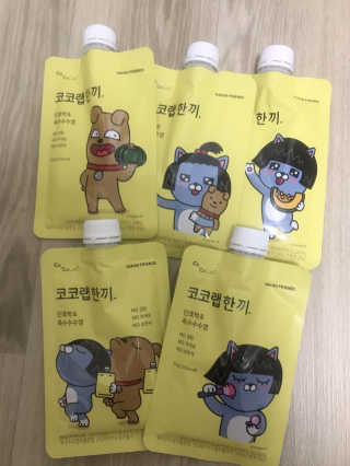 [코코랩] 코코랩 한끼 4 종 중 1종 랜덤 발송 — 5점을 준 리뷰어가 2020년 4월 올린 사용 사진