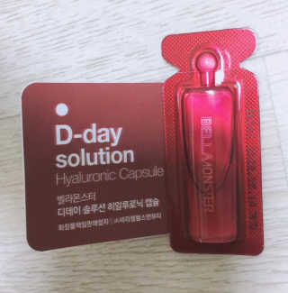 벨라몬스터 디데이 솔루션 히알루로닉 갈락토미캡슐 — 5점을 준 리뷰어가 2020년 8월 올린 사용 사진