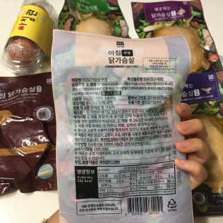 바로 먹는 아침 실온보관 닭가슴살 6종 — 5점을 준 리뷰어가 2020년 9월 올린 사용 사진