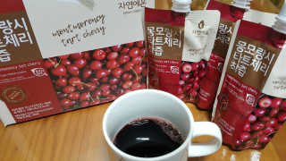 자연에온 몽모랑시 타트체리 착즙 100mL 10개입 2BOX — 5점을 준 리뷰어가 2020년 10월 올린 사용 사진
