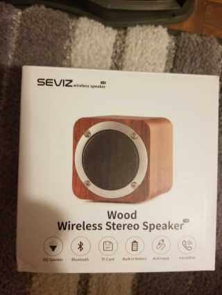 SEVIZ MINI10W 레트로 블루투스 스피커 — 3점을 준 리뷰어가 2020년 8월 올린 사용 사진