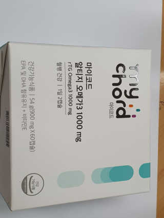 JW중외제약 마이코드 알티지 오메가3 1000 mg — 4.5점을 준 리뷰어가 2020년 9월 올린 사용 사진